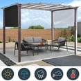 thumbnail image 4 of 5.2*2m Auvent Pare-Soleil Couverture Robuste Durable Auvent de Remplacement pour Pergola, 4 of 7