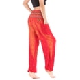 thumbnail image 2 of Defitshape Women's Harem Boho Pants Yoga Hippie Jogger Genie Pants with Pocket Smocked Waist Cool Summer Beach Trousers Bohemian Parachute Elastic Waist High Waisted Patterned1 One Size, 2 of 5