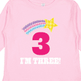 thumbnail image 4 of Inktastic 3rd Birthday 3 Year Old Girls Rainbow Star Girls Long Sleeve Toddler T-Shirt, 4 of 5