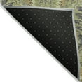 thumbnail image 3 of HomeRoots 603304 10 x 14 ft. Artichoke Green, Gray & Tan Damask Washable Indoor & Outdoor Rectangle Area Rug, 3 of 5