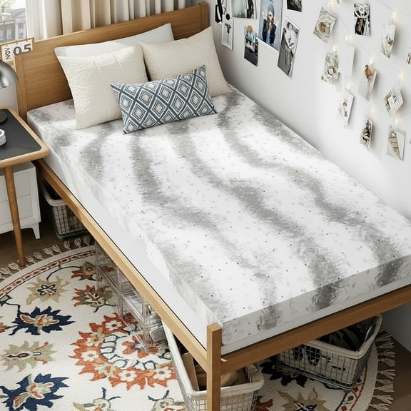 Sailvan Twin XL Mattress Topper, 2 Inch Gel Infused Soft Single Memory Foam Mattress Pad, College Dorm Extra Long XL Twin Bed Topper for Pressure Relief, Comfortable