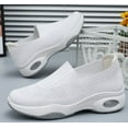 thumbnail image 4 of Women's slip-on orthopedic sports shoes with arch support low-top shoes wedge heel walking shoes, 4 of 10