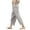 Gray, variant on Qiopertar Linen Pants for Women Loose Straight Leg Casual Drawstring Pants with Pockets Summer Beach Vacation Elastic Waist Comfy Relaxed Trousers, Navy L