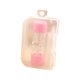 thumbnail image 5 of Qarigey Nuevo estuche portátil para lentes de contacto, miniportátil, contenedor de lentes de contacto de viaje, caja de almacenamiento, barra de Rosado 2piezas Qarigey CBP069816, 5 of 5