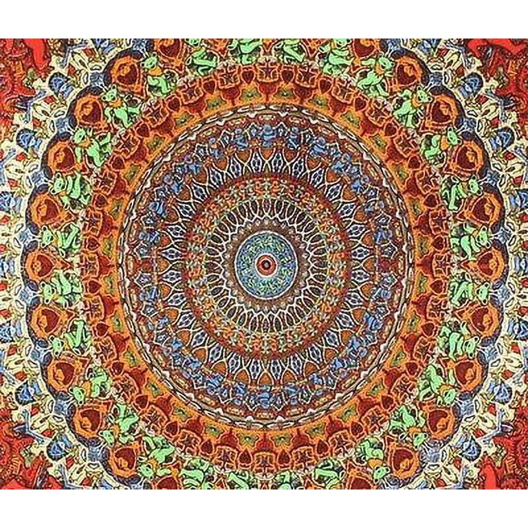 Sunshine Joy Grateful Dead 3D Psychedelic Bear Tapestry Tablecloth Wall Art  Beach Sheet Huge 60x90 Inches - Amazing 3D Effects