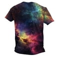 thumbnail image 6 of Penkiiy Galaxy Printed Shirt , Men's Print Graphic T Shirt Short Sleeve Summer T-Shirt Novelty Casual Tee 2XL Multicolor, 6 of 6