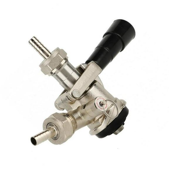 Rvaymup Kegs Couplers Draft Beer Dispensing Head Kegs Tap Dispenser Beer Kegerator Tap Beer Barbs Connectors Stainless Steel Texture