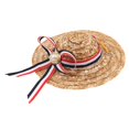 thumbnail image 1 of Hecho Para Mascotas Con Correa De Barbilla Sombrero De Perro Gato Sombrero Para Rayas Zulema Sombrero de paja del perro del gato del animal doméstico, 1 of 8