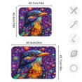 thumbnail image 3 of Cute Bird and Star Dish Drying Mat for Kitchen Counter 16x18 In Absorbent Microfiber Reversible Mats Dish Drainer Protector Rack Pad for Coffee Bar Table, 3 of 8
