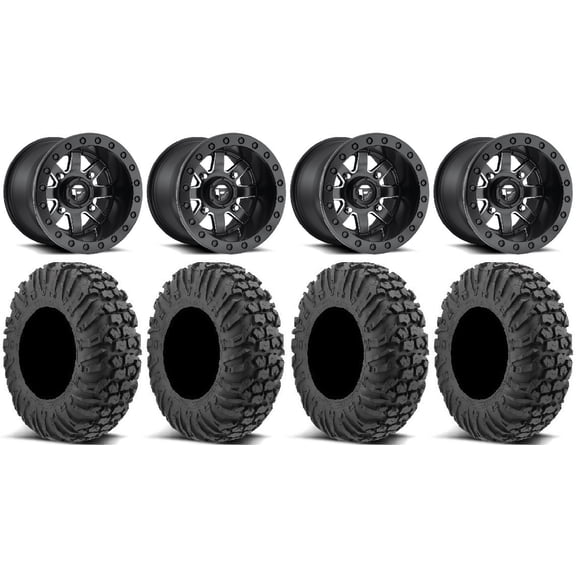 Fuel Maverick Beadlock 15" (4 3) Wheels 30" MotoVator Tires Polaris RZR XP 1000 / PRO XP / Ranger XP 900/1000