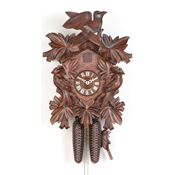 Cuckoo Clock 7 leaves, 3 birds