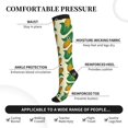 thumbnail image 3 of Lsque Corn Pattern Sport Compression Socks for Men & Women 15-20 mmHg Knee High Nurse Pregnant Running Medical and Travel Athletic, 3 of 6