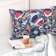 thumbnail image 4 of Salouo cool rock Skull Pattern Pillow Cases,1PC Pillow Covers with Envelope Closure Decorative Pillow Case for Bed Couch,Pillows Not Included-20"x30", 4 of 6