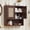 7.7"D×23.5"W×24"H, variant on LEYAOYAO Rattan Bathroom Wall Cabinet, Boho Medicine Cabinet with Adjustable Shelf & Doors, Over The Toilet Storage Cabinets Organizer for Laundry Room, Kitchen, Living Room, Walnut