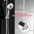 thumbnail image 1 of Cabezal de ducha de mano con control de temperatura de 3 colores Luz LED Plata Cabezal de ducha de mano ligero para baño Khall Tendencias, 1 of 6