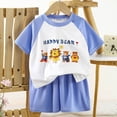 thumbnail image 2 of Xudanell Baby Toddler Pajamas Girl Boy Sleepwear Summer Pja Homewear Short Sets Size 18-24 Months, 2 of 5