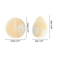 thumbnail image 2 of Unique Bargains 1 Set Portable Face Makeup Sponge Kit for Bedrooms Yellow White Hydrophilic Polyurethane, 2 of 5