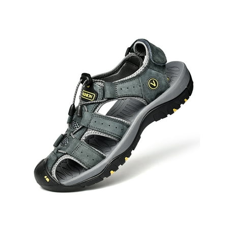 

Harsuny Men s Sandals Summer Casual Beach Sandals for Men Outdoor and Indoor Comfort Closed Toe Fisherman Sandals