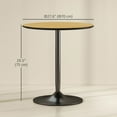 thumbnail image 3 of HOMCOM 27.6" Round Dining Table for 2, Wood Veneer Kitchen Table, Natural, 3 of 10