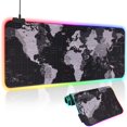 thumbnail image 1 of Gaming Mouse Pad RGB Keyboard Pad Large Glowing Led Non-Slip Desk Pad 31.5”” X 11.8”” & 14 Light Modes, 1 of 7