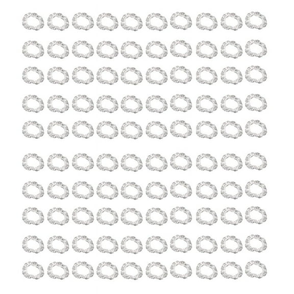 100Pcs Universal Disposable Plastic Steering Wheel Cover Elastic Trim Disposable Truck Car Steering Wheel Covers Films