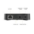 thumbnail image 2 of Riousery M20 Wireless Multi-Room Stereo Music Box 2.4GHz WiFi Bluetooth 5.0 Audio Speaker with Remote Control, Black (US Plug, 9.06 inches / 23 cm), 2 of 5