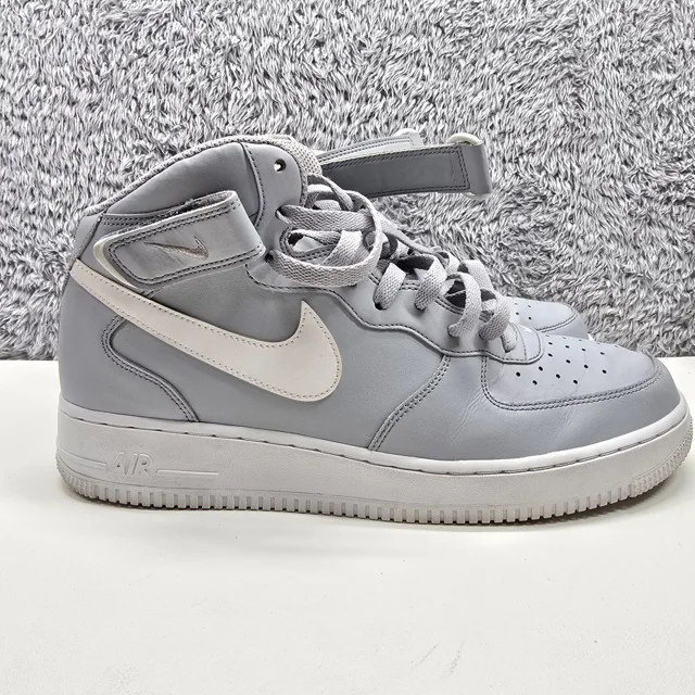 Ni&ke Shoes Mens 11 Ni&ke Air Force 1 '07 Mid Wolf Grey Style Code 315123-033