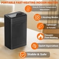 thumbnail image 2 of Portable Space Heater 1500W Ceramic Electric Heaters Indoor Use with Thermostat PTC Fast Heating Room Small Heater with Heating and Fan Modes for Bedroom Desk Heater, 2 of 6