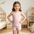 thumbnail image 6 of Enjoytime Toddler Summer Outfits Sleeveless Tanks Tops with Shorts 2 Piece Set Cute Soft Baby Girl Clothes, 6 of 7