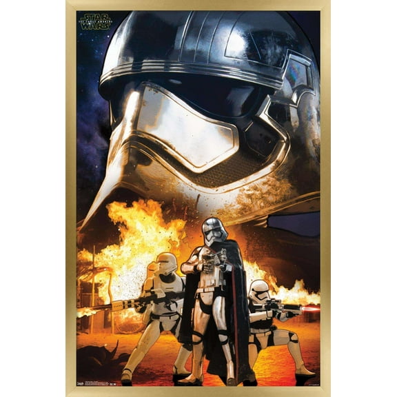 Star Wars: The Force Awakens - Troopers Wall Poster, 14.725" x 22.375", Framed