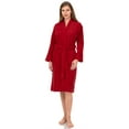 thumbnail image 4 of TowelSelections Women's Robe Turkish Cotton Soft Terry Kimono Bathrobe Small/Medium Red, 4 of 6