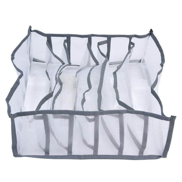 Caja de almacenamiento de calcetines Jadeshay organizador de ropa interior malla plegable resistente
