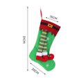 thumbnail image 2 of Christmas Stocking Home Decorations Gifts, Funny Elf Pattern Xmas Present Socks, 2 of 5