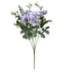 thumbnail image 1 of Billuyoard Arreglos de ramo de rosas falsas, flores artificiales, de fiesta de boda, jarrón artesanal de autoensamblaje para adornos para el hogar, Decoración Púrpura Billuyoard HA084130-04, 1 of 6