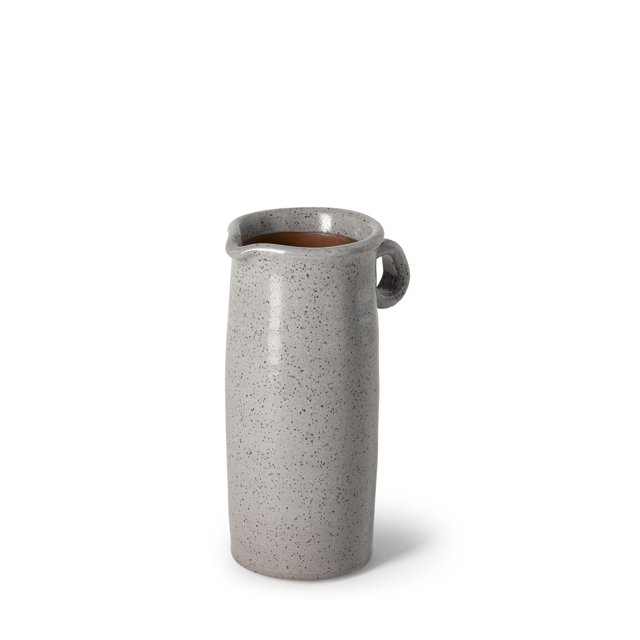 homeroots home decor 392209 Gray Speckle Decorative Ceramic Jug