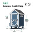 thumbnail image 5 of Little Cottage Co. 4x6 Colonial Gable Barn Coop, Outdoor Wood Chicken Coop Do-It-Yourself Panelized Kit, 5 of 10