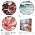 thumbnail image 3 of Designart "Blooming Pink Beachside in Papercut II" Nautical & Beach Floater Framed Canvas Print, 3 of 7