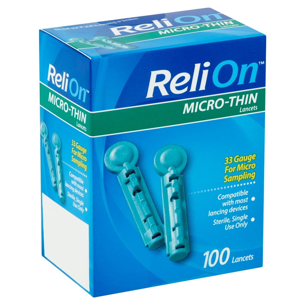 ReliOn MicroThin Lancets, 100 count