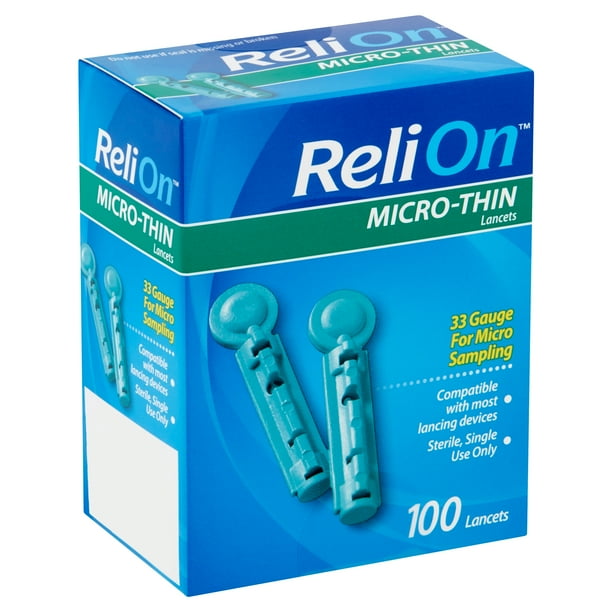 ReliOn MicroThin Lancets, 100 count