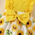 thumbnail image 3 of Akiihool Baby Girl Clothes Girls Outfit Baby Girl Coming Home Outfit Hunting Clothes for Girls (Yellow,3-6 Months), 3 of 5