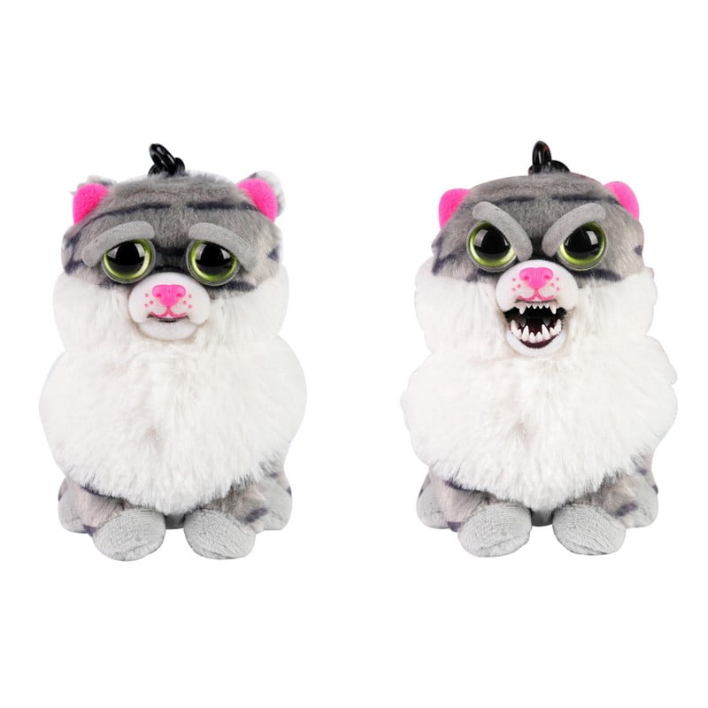 Feisty Pets® Minis 4" Lazy Lani the Fat Cat with Keychain Clip