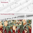 thumbnail image 6 of Merry Christmas Bathroom Shower Curtain Xmas Gold Ball Bell Star Berry Bowknot Green Leaf Red Waterproof Washable Shower Curtains for Bathtub Bath Decor with Grommets and Hook 54 X 78 Inch, 6 of 8