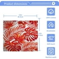 thumbnail image 4 of GZHJMY 2PCS Red Tropical Palm Leaves Towels Cotton Washcloths Set,Quick Drying & Absorbent Soft Bathroom Hand Towel Lightweight & Portable Fingertip Towel, 4 of 7