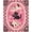 Pink, Pattern 1, variant on Design&I 8'x10' Washable Area Rug Pink Black Playful Kittens and Floral Accents Charming Cat Motifs with Butterfly Heart for Dining Room, Large Office, Lounge, Snag-Free