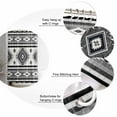 thumbnail image 4 of Shower Curtain, Retro Aztec Ethnic Style Waterproof Shower Curtain Set with Hooks for Bathroom Showers,Stalls and Bathtubs,60x72In Abstract Geometric, 4 of 9