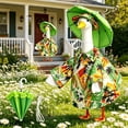 thumbnail image 5 of Nkmbld Porch Gooses Clothing, Cute Goose Decor for 23" Lawn Statue, Big White Gooses Raincoat Sculpture Decoration for Lawn Yard and Patio, 5 of 8