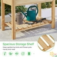 thumbnail image 7 of Yaheetech 2 Tiers Wooden Raised Garden Bed with Legs for Yard, Light Brown, 7 of 7