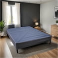 thumbnail image 4 of JERFIT Twin Size Bed Frame Foundation, Heavy Duty Platform Base with Upholstered Headboard, Black and Gray, 1000lb Weight Capacity, Easy Assembly, No Box Spring Needed, 4 of 5
