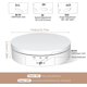 thumbnail image 4 of Plato giratorio eléctrico blanco, plato giratorio eléctrico recargable de 360 grados, 3 velocidades y ángulos ajustables, carga de 10 kg, diámetro de 14,6 cm, con 6 placas base de PVC, 4 of 4