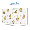 thumbnail image 2 of Bingfone Gnome With Sunflower Large Gaming Mouse Pad,Extended Desk Mousepad with Stitched Edges,Non-Slip Base,Water Resist Keyboard Pad for Gamer, Office & Home, 29.5 x 16 in, 2 of 6